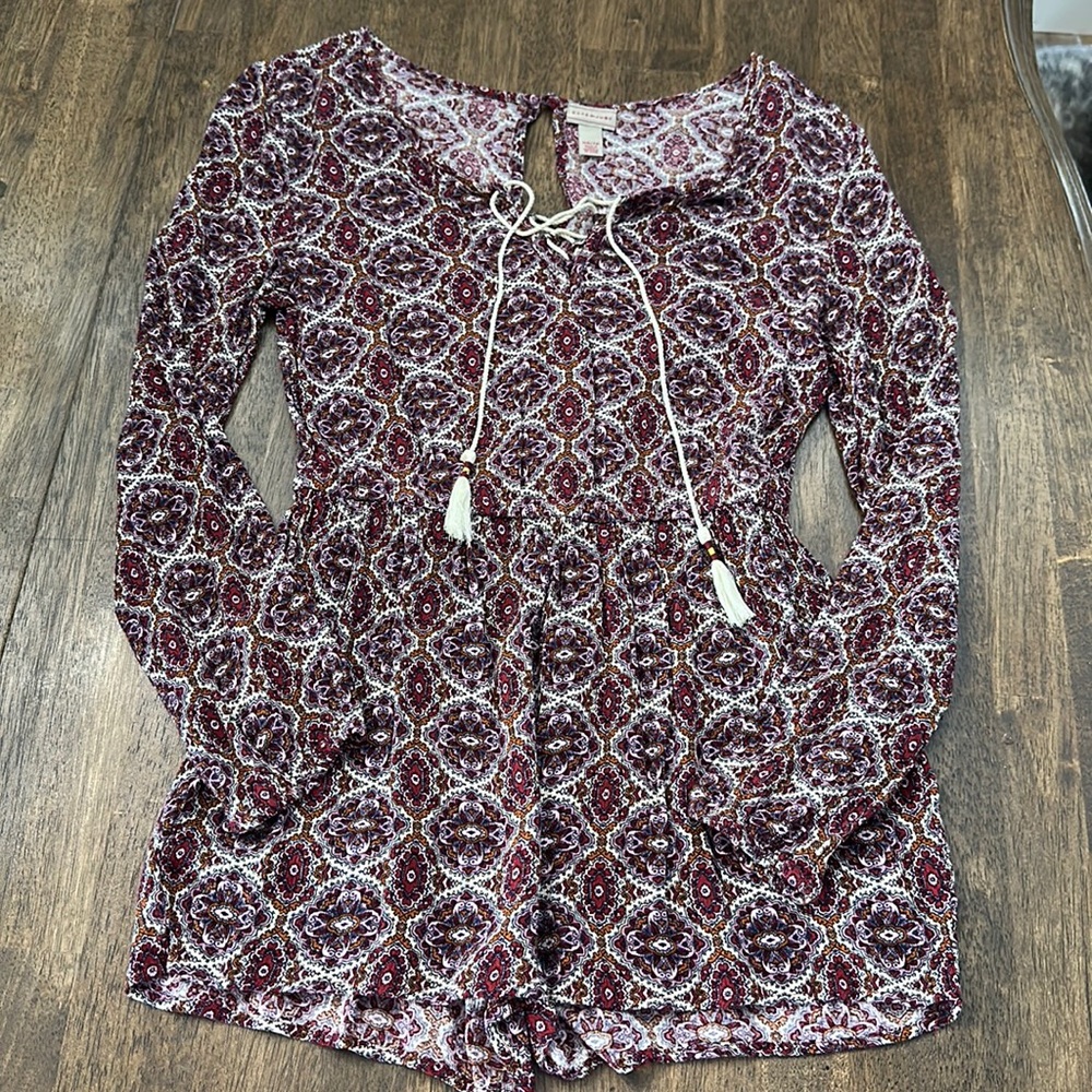 Long sleeve romper